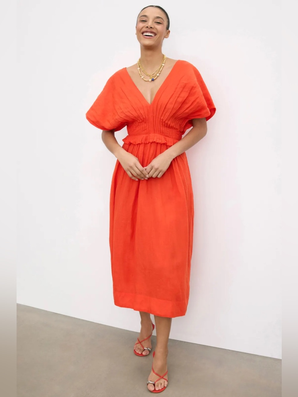 *Flawed RTR Sea New York Zora Midi Dress (0438)